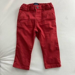 Red khaki pants children’s place toddler boy khakis jeans denim 18-24m 2T baby